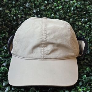 Eddie Bauer Light Tan Men's Hat With Ear Flaps